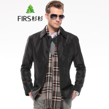 FIRS杉杉男裝2014秋裝新品 青年商務(wù)休閑翻領(lǐng)夾克外套評(píng)測
